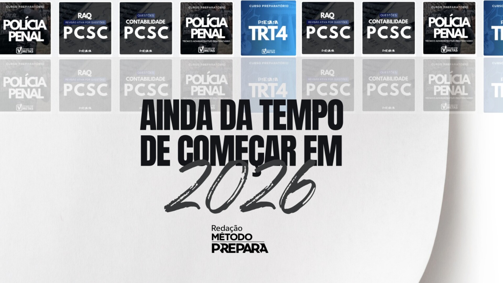 Capa Ainda dá tempo de começar em 2026!