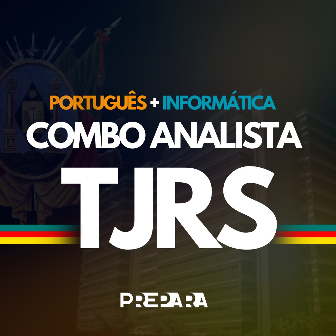 Logo Combo Analista TJRS | Banca FGV Língua Portuguesa + Informática