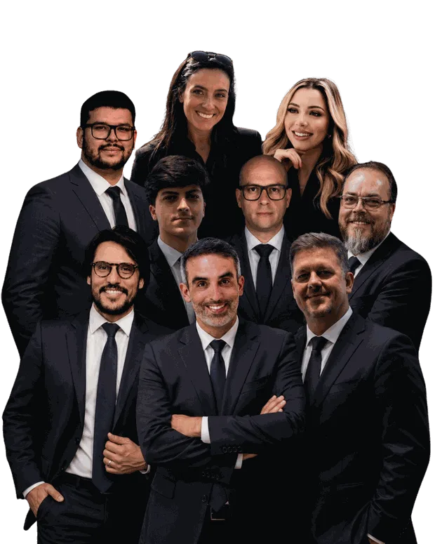 Equipe de professores do preparatório INSS